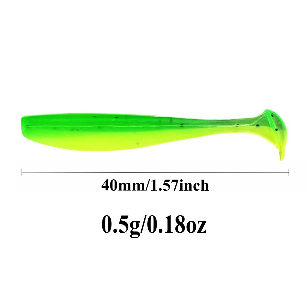 40 قطعة مايكرو لينة الصيد السح - مراجعة Fishing Lure Swimbait وسعره