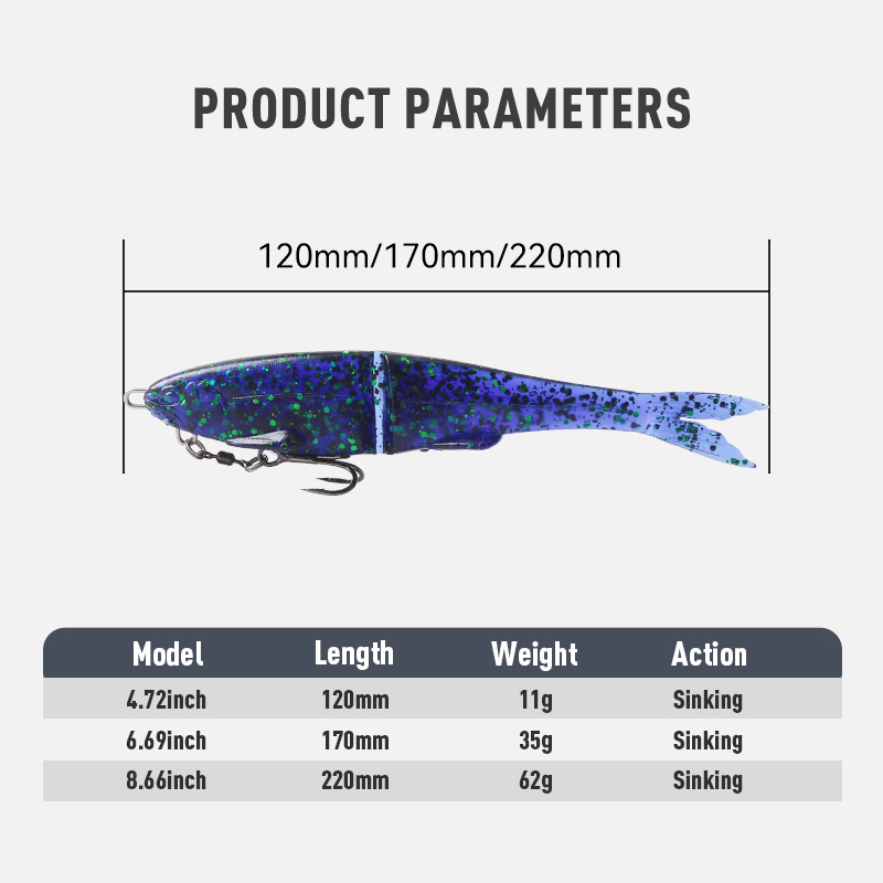 قطعة واحدة من الطُعم الناعم ال - مراجعة Fishing Lure Swimbait وسعره