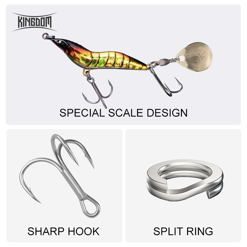 طعم صيد الروبيان من كينغدوم، ط - مراجعة Fishing Lure Blade Bait وسعره